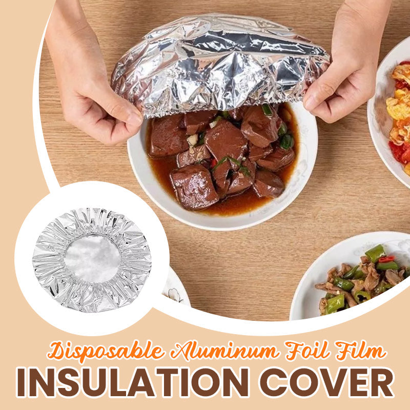 🥡🍲 Aluminum Foil Heat-Retaining Cover – Locks heat for hours, microwave safe. Reusable, eco-friendly. 