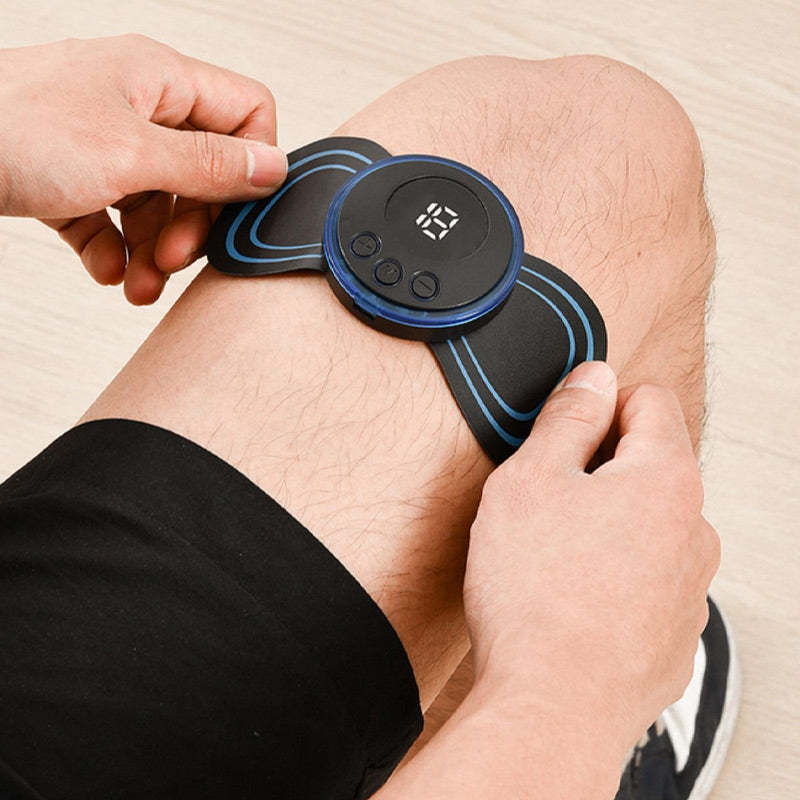 Portable Massager with 8 Modes and LCD Screen - Mini Muscle Stimulator for Pain Relief