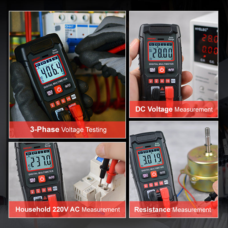 🔧⚡️ Smart Anti-Burn Multimeter! 4000-Count Auto-Ranging, Palm-Sized Zero-Fail Measurement Tool ✨