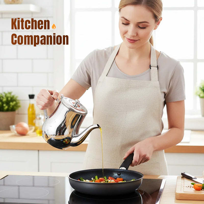 🔥Limited-Time Promotion🔥Stainless Steel Oil Filter Pot