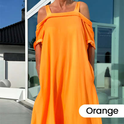 🌈 Women's Maxi Dress With Open Shoulders