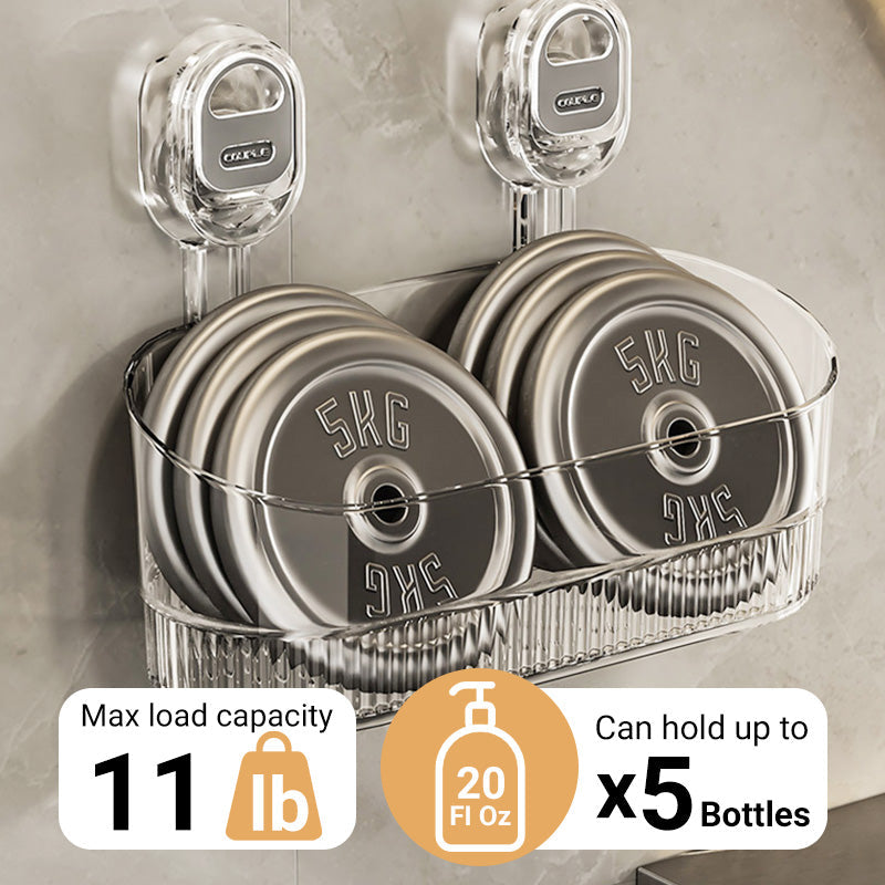 🔥Suction Cup Storage Rack with Drain Hole