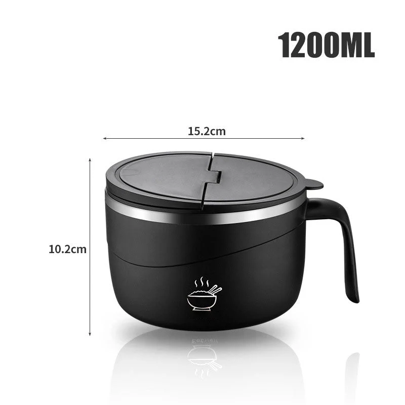🔥304 Stainless Steel Insulated Ramen Bowl
