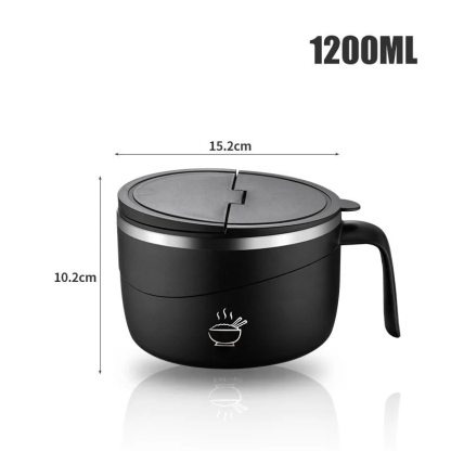 🔥304 Stainless Steel Insulated Ramen Bowl