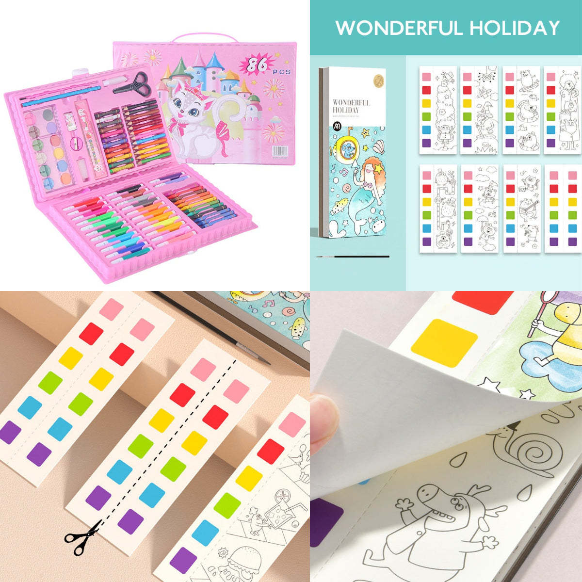 💗Deluxe 6-In-1 Art Creativity Set🎁The Best Present For Kids