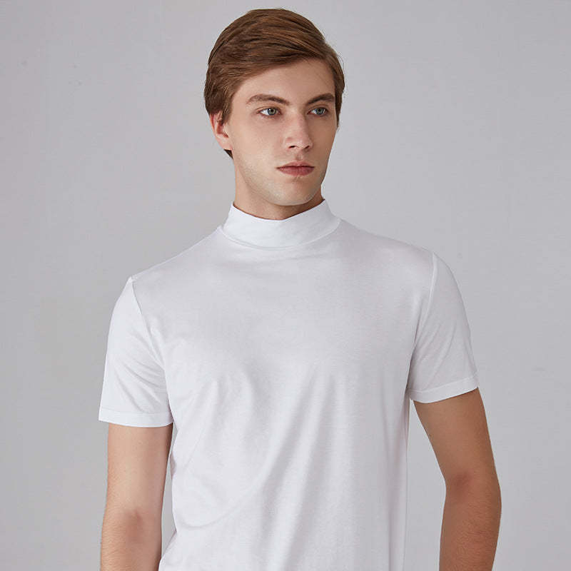 🔥All Colors 💖 Men's High Neck Slim Fit T-shirt