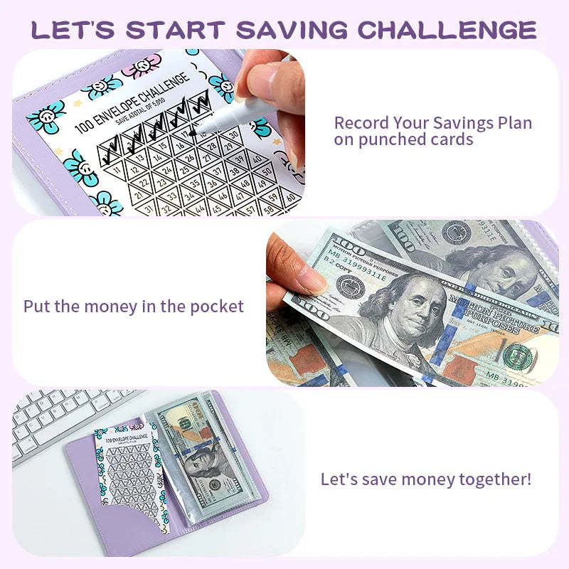 ⚡50K+ SOLD!💝Savings Challenges Book with Envelopes💸
