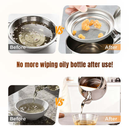 🔥Limited-Time Promotion🔥Stainless Steel Oil Filter Pot