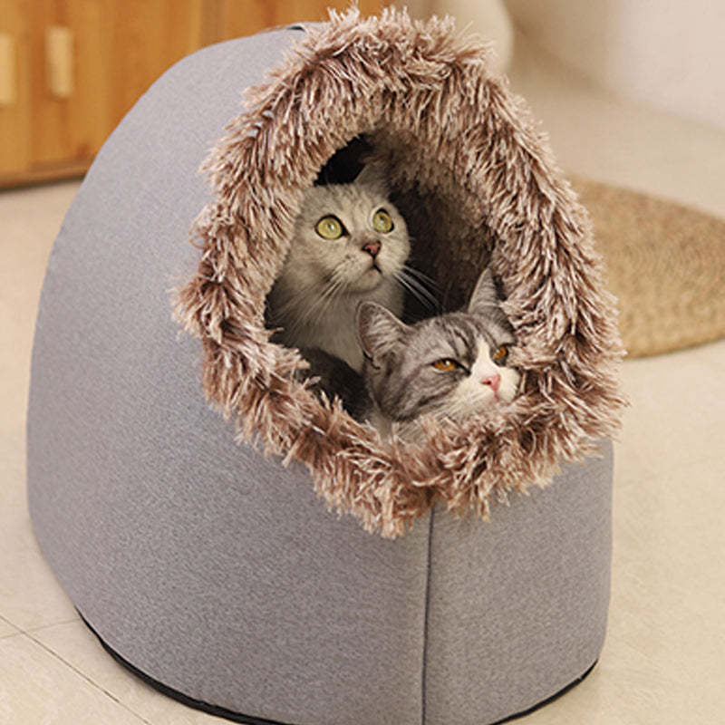 💥Hot sale 🐶🐱Pet Cozy Warm Cave Bed