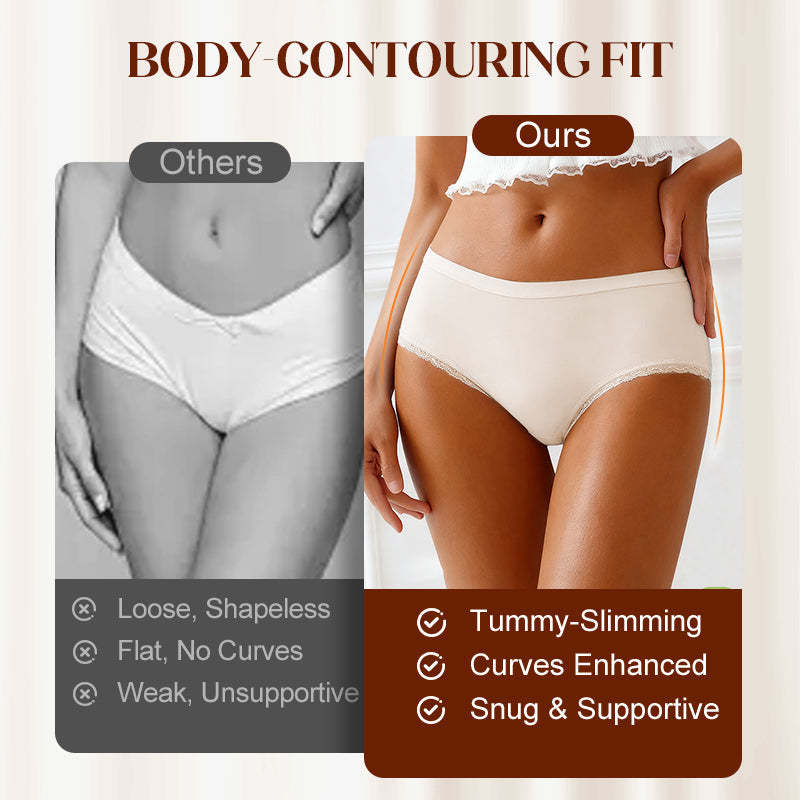 Women's Soft Lace Mid-Rise Panty