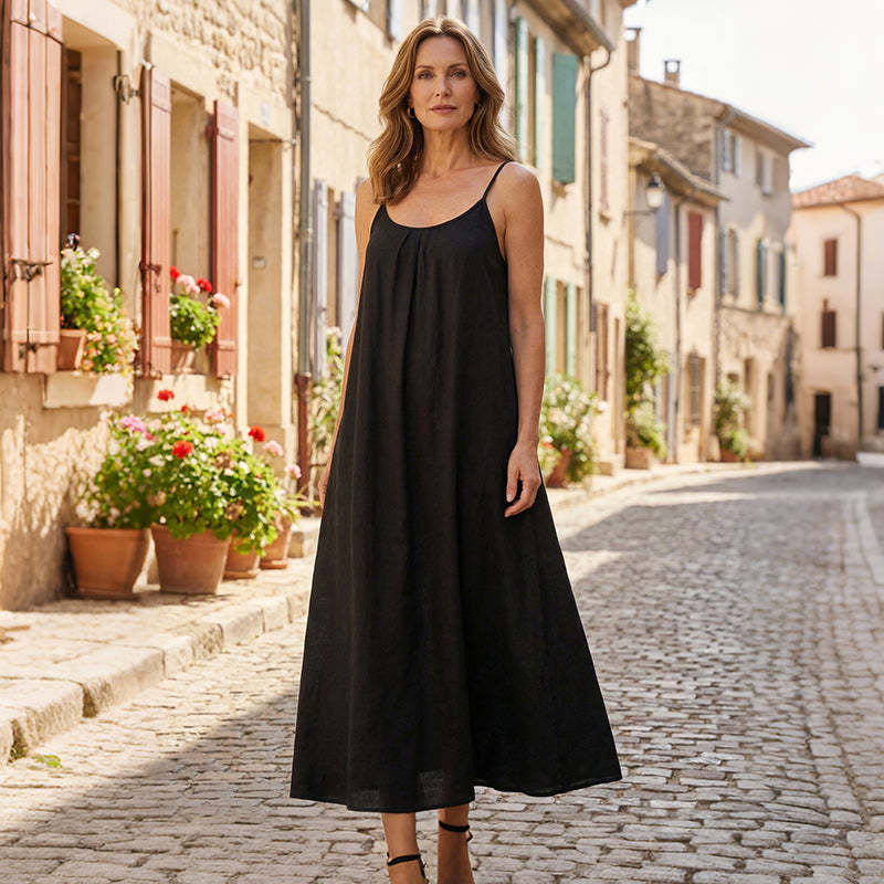 🏖️💕20K+ SOLD!⚡Women's Casual Backless Spaghetti Strap Maxi Dress🌟🌊