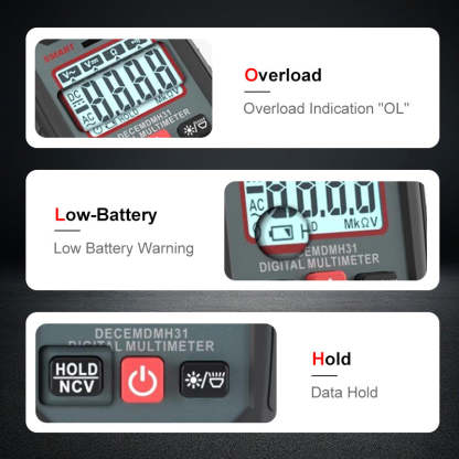 🔧⚡️ Smart Anti-Burn Multimeter! 4000-Count Auto-Ranging, Palm-Sized Zero-Fail Measurement Tool ✨