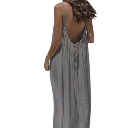 🏖️💕20K+ SOLD!⚡Women's Casual Backless Spaghetti Strap Maxi Dress🌟🌊
