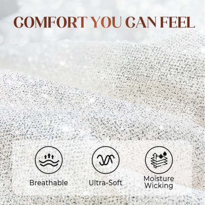 ✨Sequin Blazer And Wide Trousers For Women (3-piece Set)