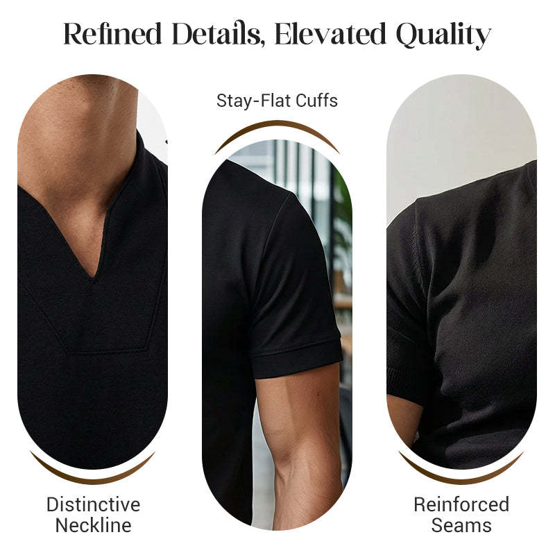 💎 Men Gentlemans Business Short Sleeve Fitness T-shirt