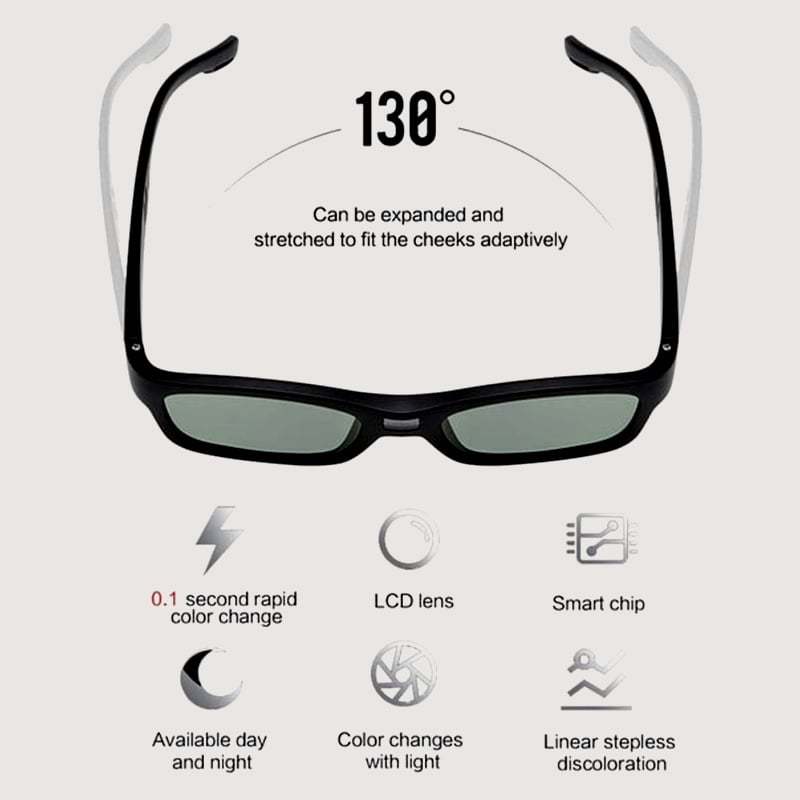 🕶️Smart Photochromic Polarized Sunglasses