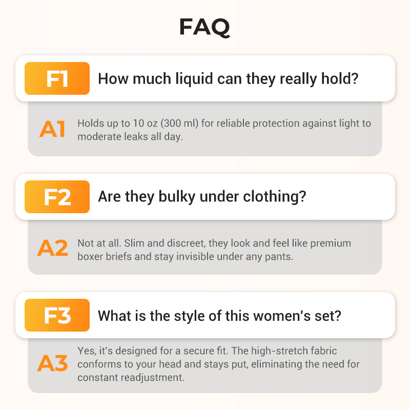 Men's Ultra-Absorbent Incontinence Boxer Briefs