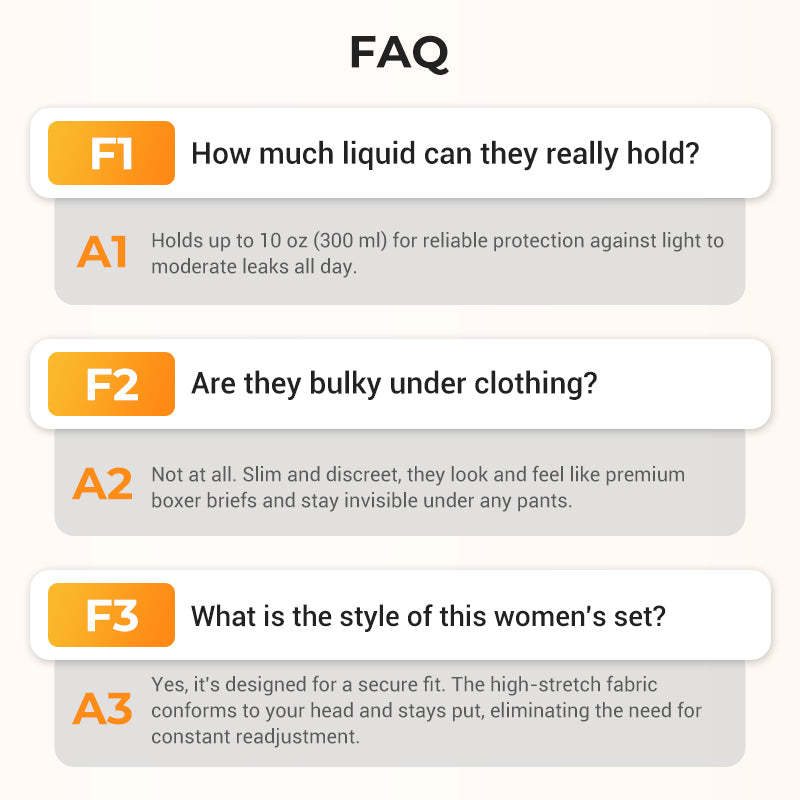 Men's Ultra-Absorbent Incontinence Boxer Briefs