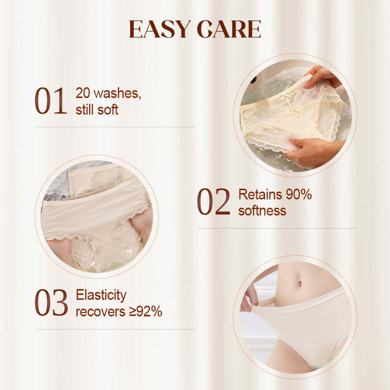 Women's Soft Lace Mid-Rise Panty