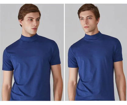 🔥All Colors 💖 Men's High Neck Slim Fit T-shirt