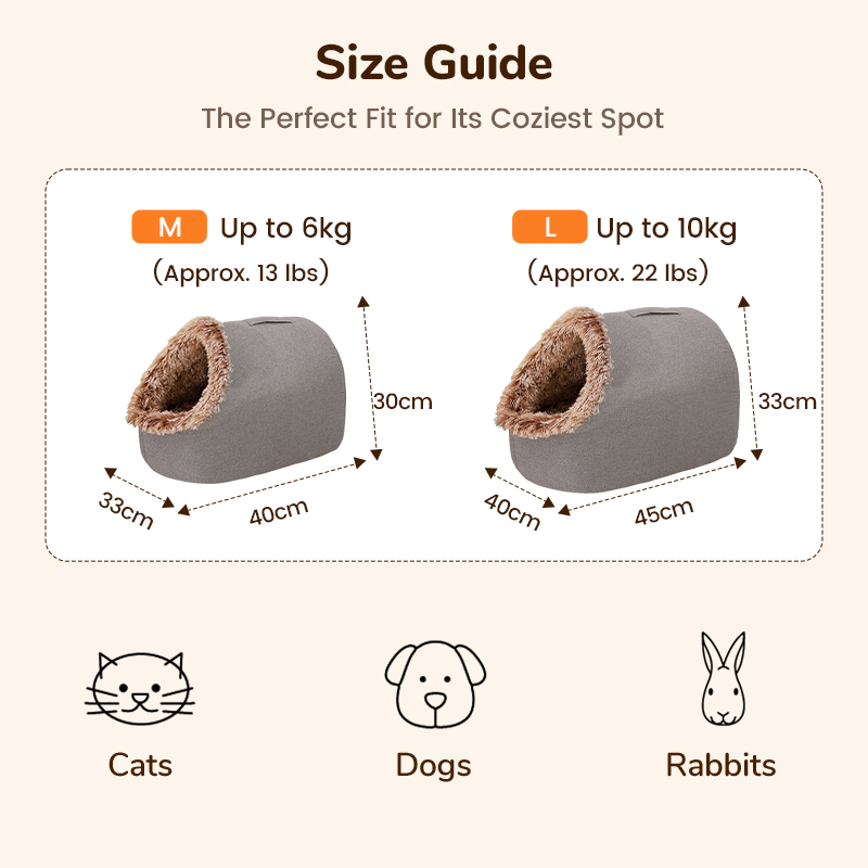 💥Hot sale 🐶🐱Pet Cozy Warm Cave Bed