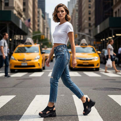 ❄️Women's Open-Toe Wedge Sandals✨