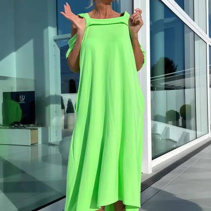 🌈 Women's Maxi Dress With Open Shoulders