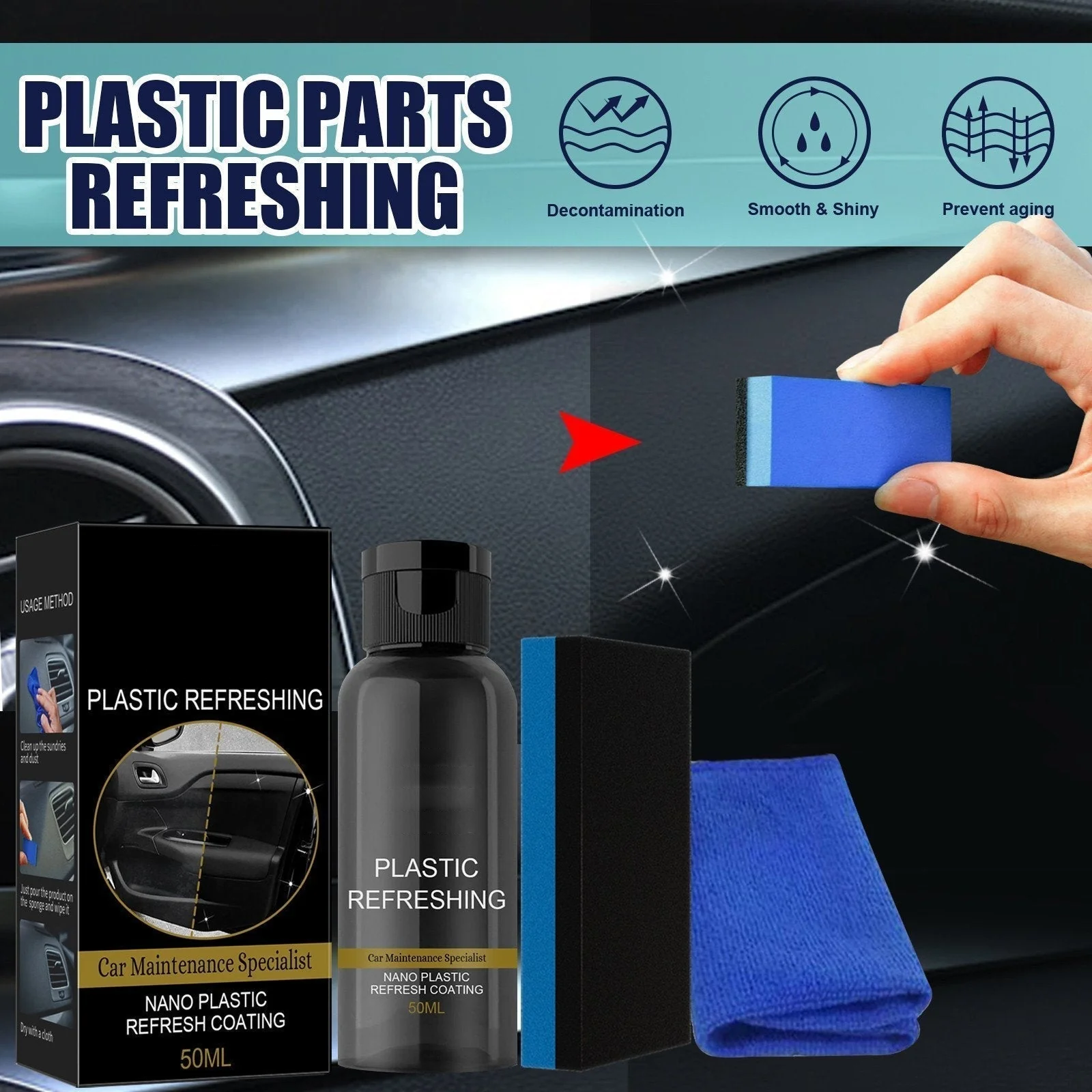 🔥Buy 1 Get 1 Free🔥Plastic Revitalizing Coating Agent