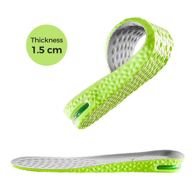 Comfortable Insoles with Air Cushion and Height-Increasing Effect