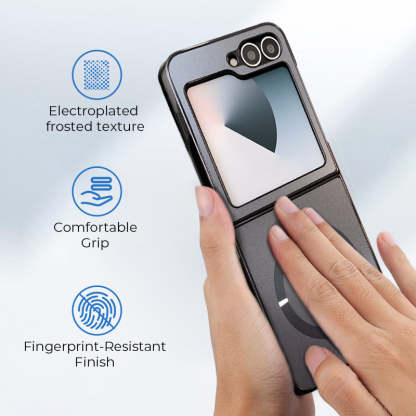 🔥Electroplated Frosted Magnetic Case Cover for Samsung Flip Series