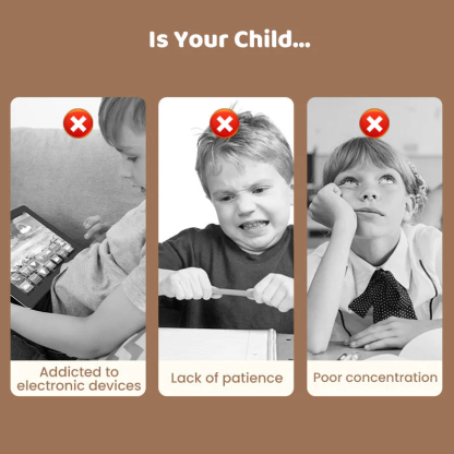 🧠🔠Metal Puzzle Ring Eight-Piece Blue Version Brain Teasers