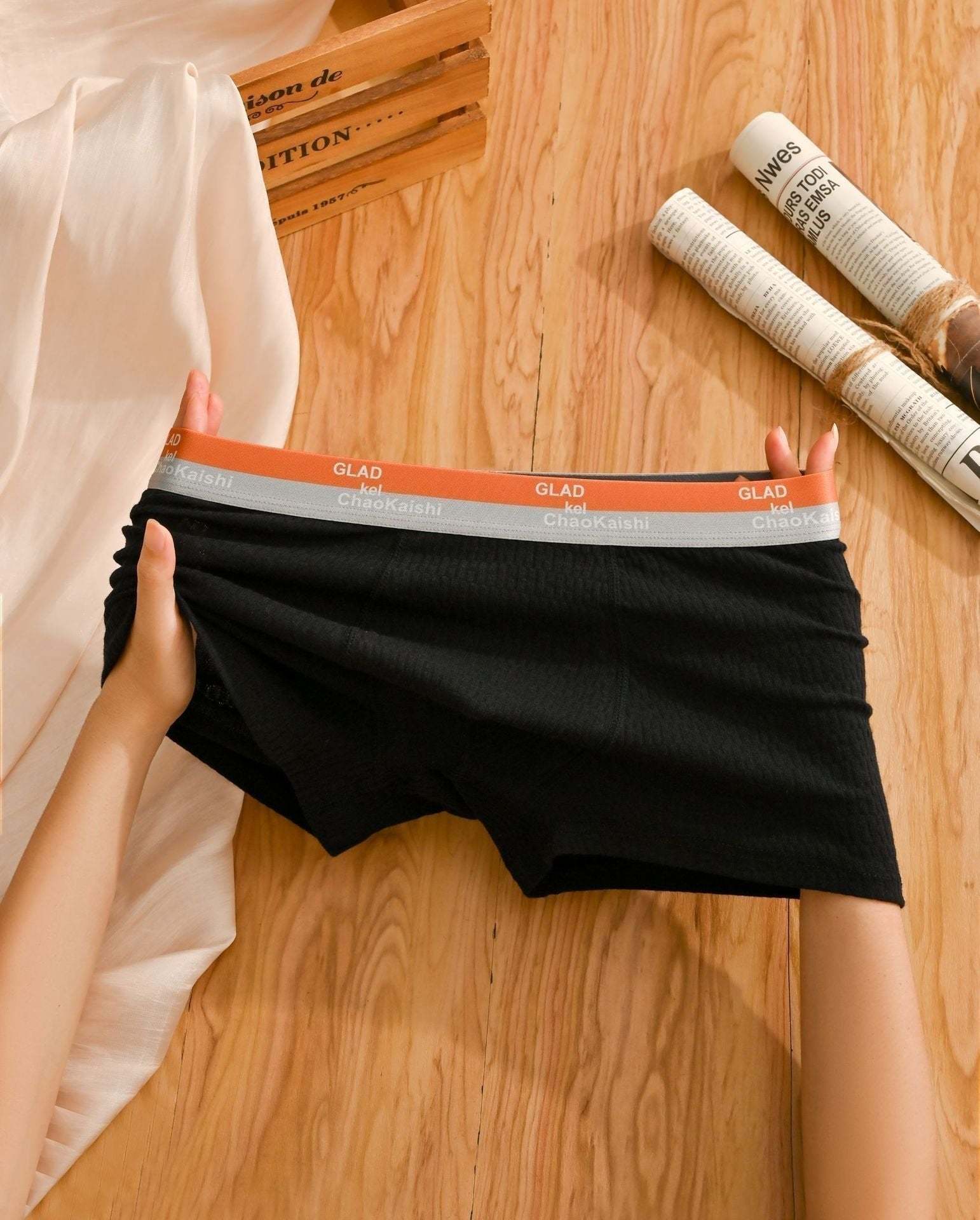 🔥Bubble Cotton Men's Boxer Briefs Antibacterial Breathable Sweat Absorbent