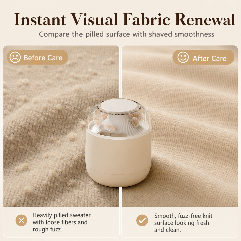 Electric Fabric Shaver with Magnetic Cover – product image 7