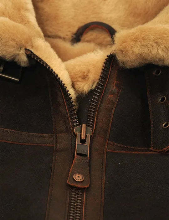 SHEEPSKIN BOMBER JACKET