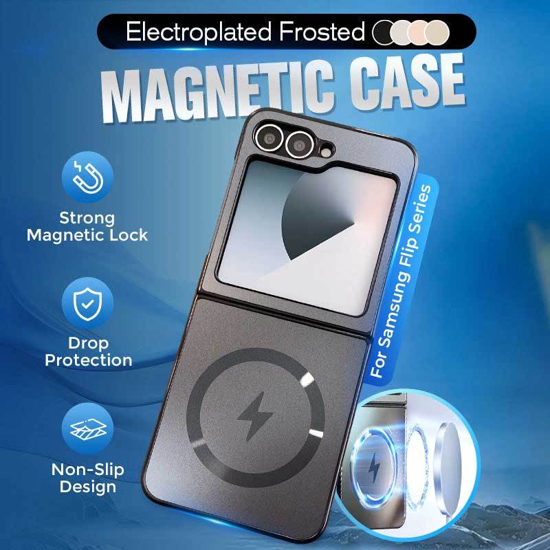 🔥Electroplated Frosted Magnetic Case Cover for Samsung Flip Series