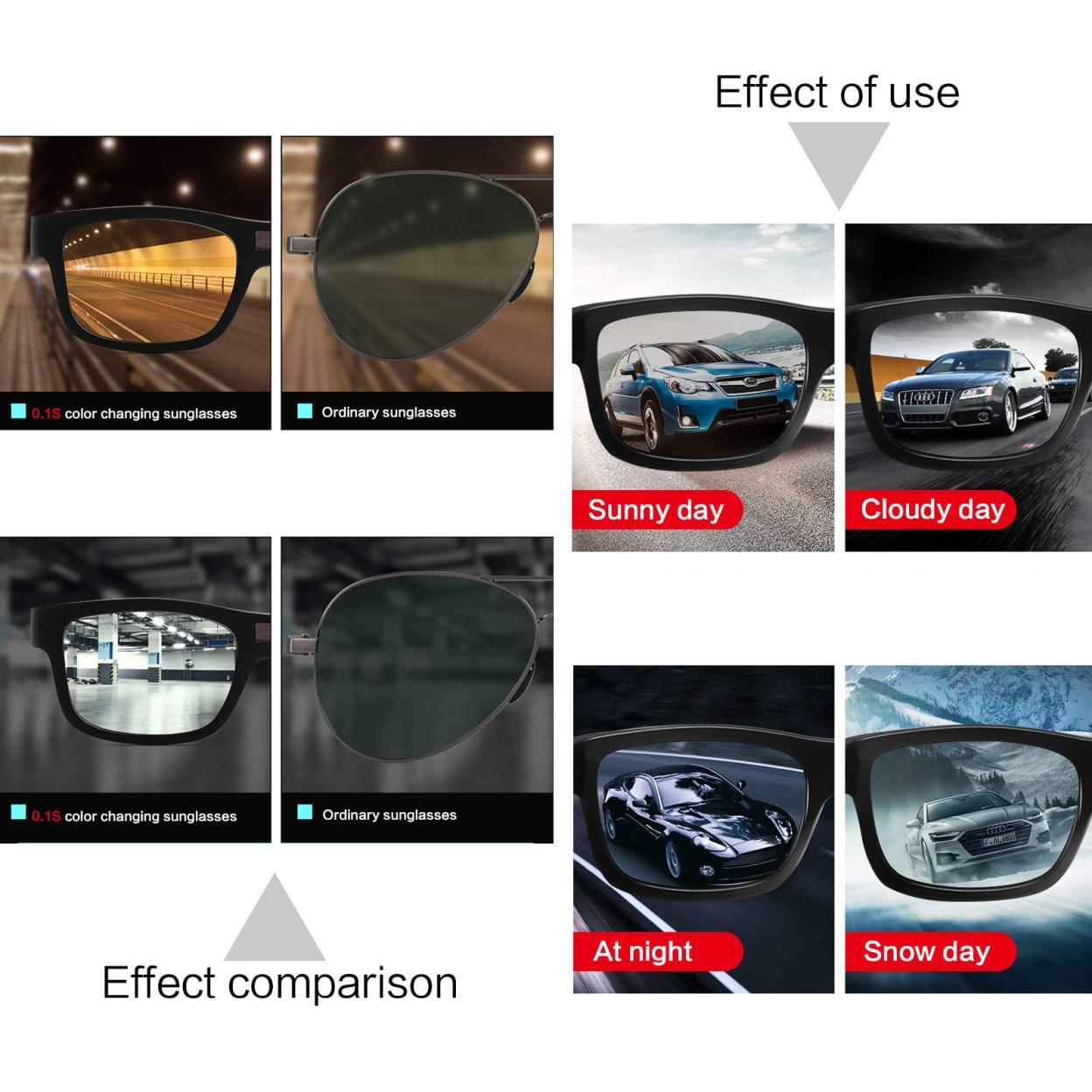 🕶️Smart Photochromic Polarized Sunglasses