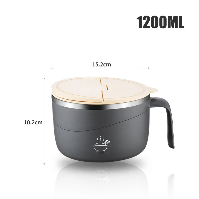 🔥304 Stainless Steel Insulated Ramen Bowl