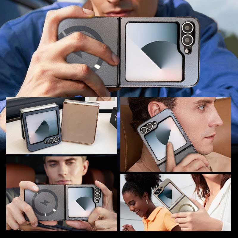 🔥Electroplated Frosted Magnetic Case Cover for Samsung Flip Series
