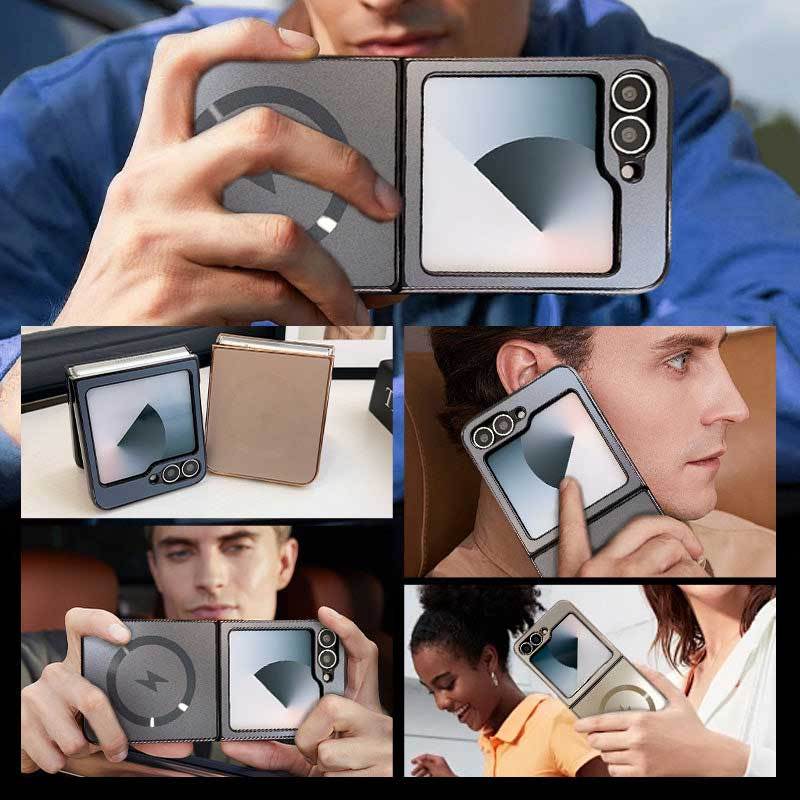 🔥Electroplated Frosted Magnetic Case Cover for Samsung Flip Series