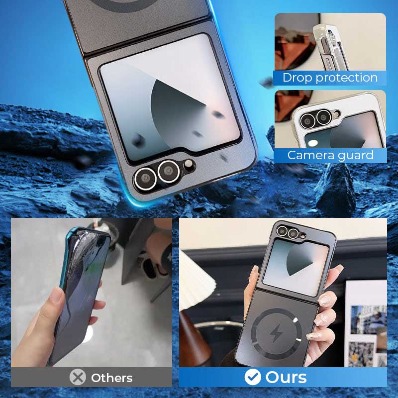 🔥Electroplated Frosted Magnetic Case Cover for Samsung Flip Series