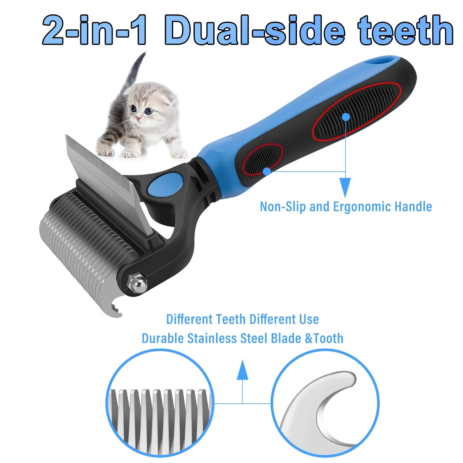 Professional Deshedding Tool For Dogs And Cats