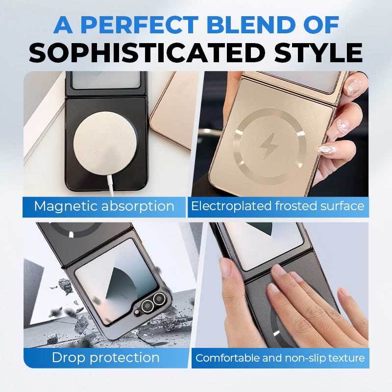 🔥Electroplated Frosted Magnetic Case Cover for Samsung Flip Series