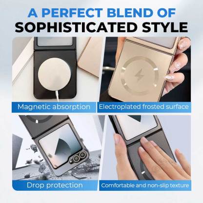 🔥Electroplated Frosted Magnetic Case Cover for Samsung Flip Series