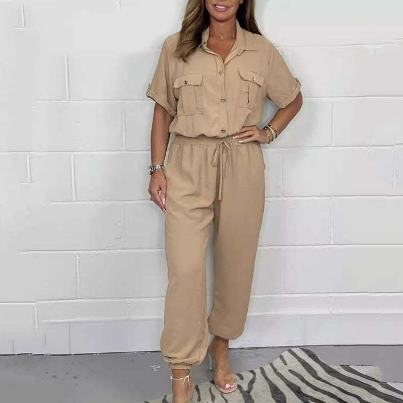 🌷Women’s Short Sleeved Utility Jumpsuit