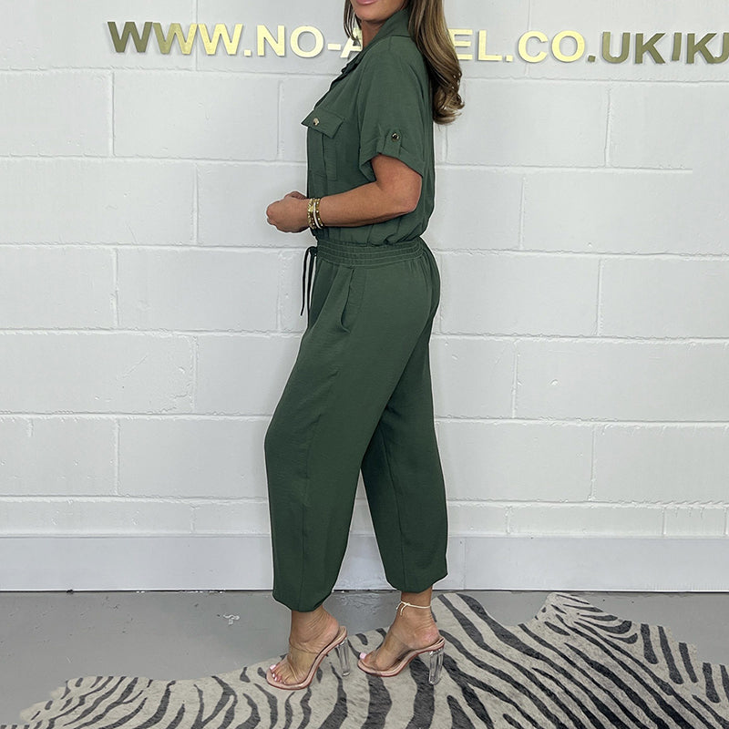 🌷Women’s Short Sleeved Utility Jumpsuit