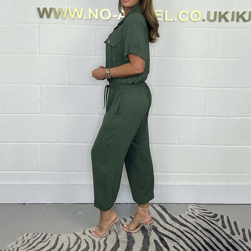 🌷Women’s Short Sleeved Utility Jumpsuit