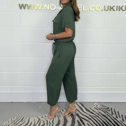 🌷Women’s Short Sleeved Utility Jumpsuit