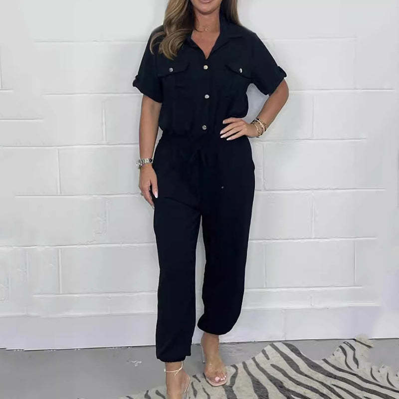 🌷Women’s Short Sleeved Utility Jumpsuit