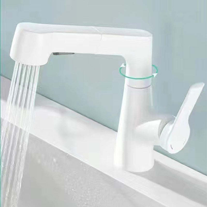 1 Hole Bathroom Faucet with Pull Out Sprayer