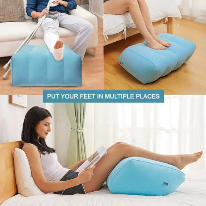 💥🛏️Inflatable Leg Pillows On The Bed To Prevent Varicose Veins